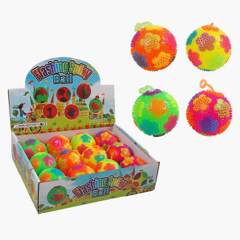 М`яч стрибун C 70428 (30) ЦІНА ЗА 12 ШТУК В БЛОЦІ, підсвічування, пискавка, в коробці