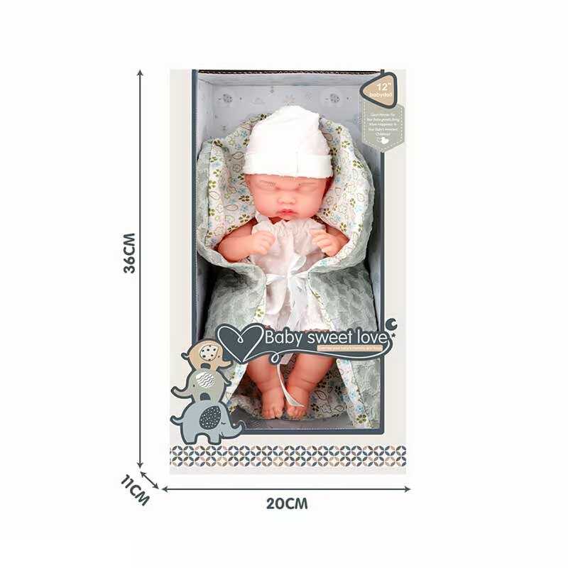 Пупс S 012-12 B (24) 28 см, гумовий, пелюшка, в коробці