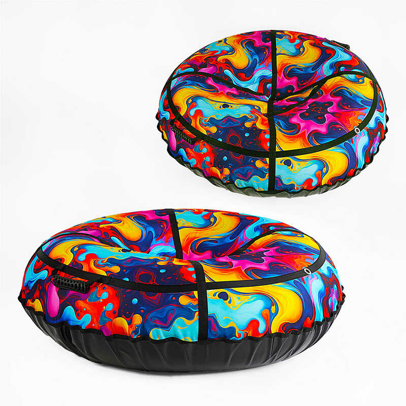 гр Надувні Санки -Тюбінг "Абстракція" Т33872 (1) розмір 1.2м, колір та малюнок можуть відрізнятися від фото 4 ВИДИ, ВИДАЄТЬСЯ МІКС