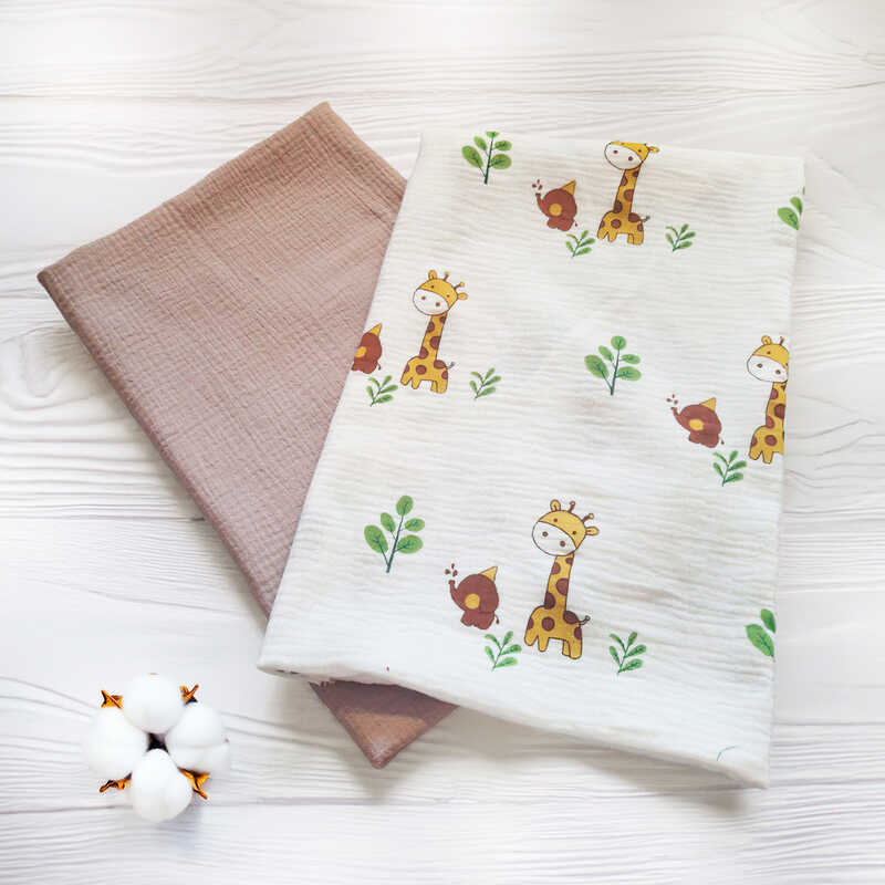 гр Комплект пелюшок 49474  (1) 2шт в комплекті, тканина МУСЛІН, розмір 100*70 см, "Bimbo"