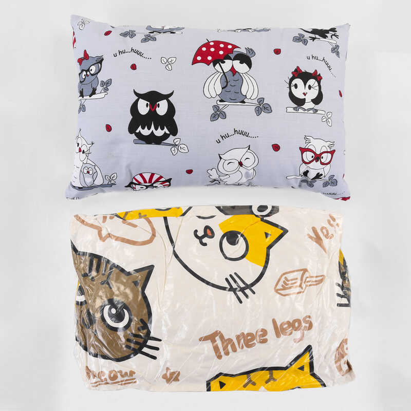 гр Подушка "Дитяча" 2050066 бавовна, гіпоалергенне волокно, 40*60 см. (1) ВИДАЄТЬСЯ МІКС, "Homefort"