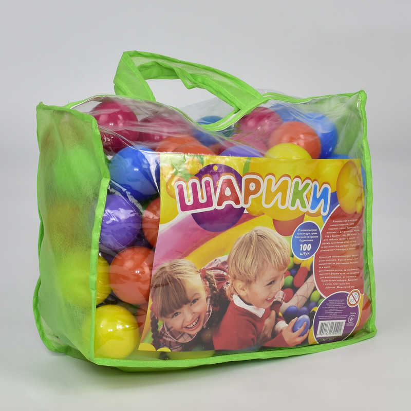 гр Кульки "80 мм м'які" 12024 (3) в сумці 100 шт. "M Toys"
