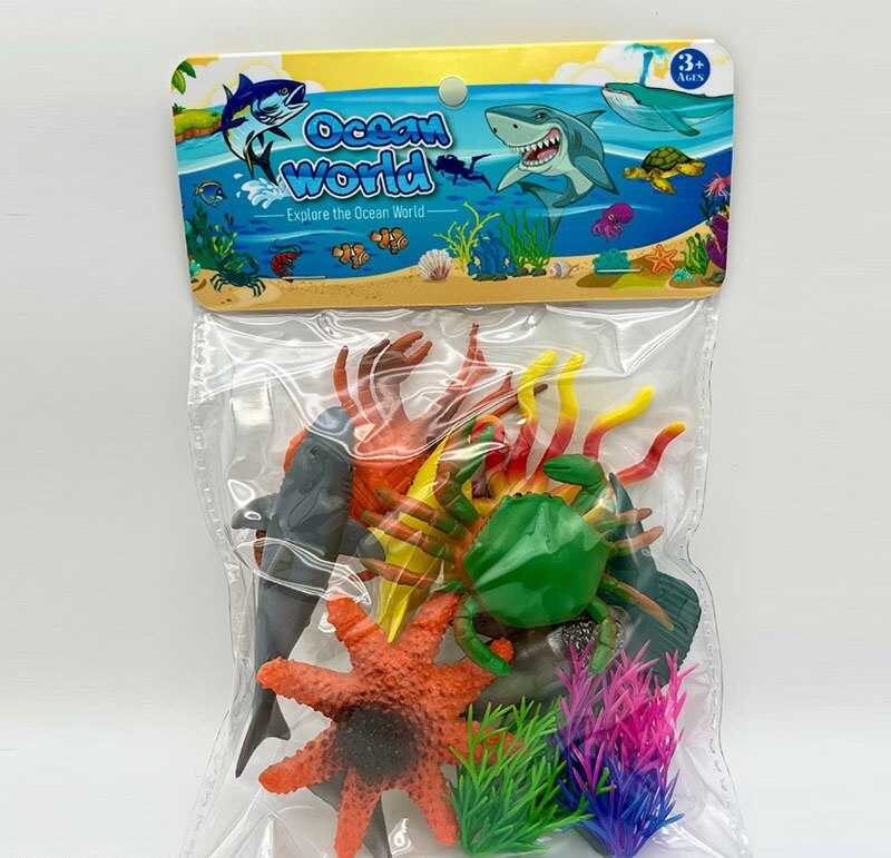 Морські жителі 104-21 (240/2) 8 штук, водорості, в пакеті