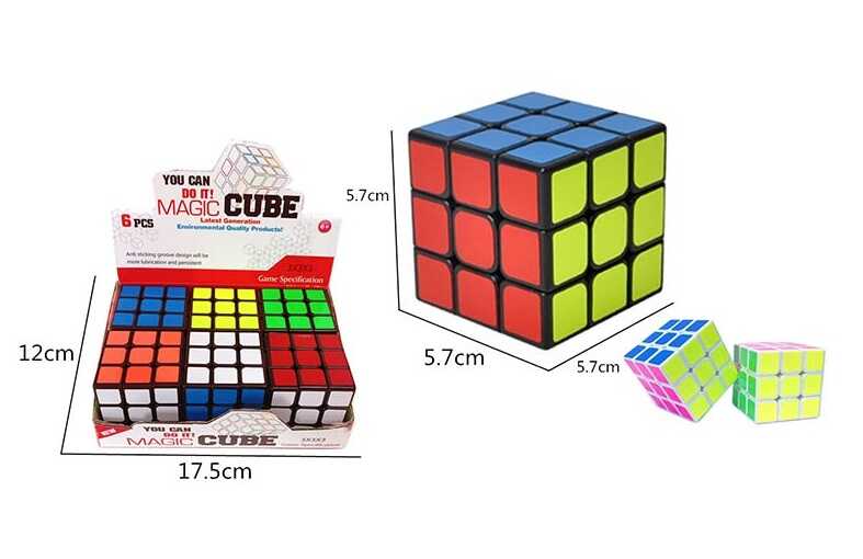 Кубик логічний 858 A2 (60/2) ЦІНА ЗА 6 ШТУК В БЛОЦІ