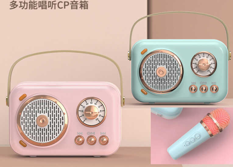 Караоке C 73465 (30) 2 кольори, мікрофон, Bluetooth, AUX-роз’єм, регуляція гучності, кабель type-c, слот для TF Card, в коробці