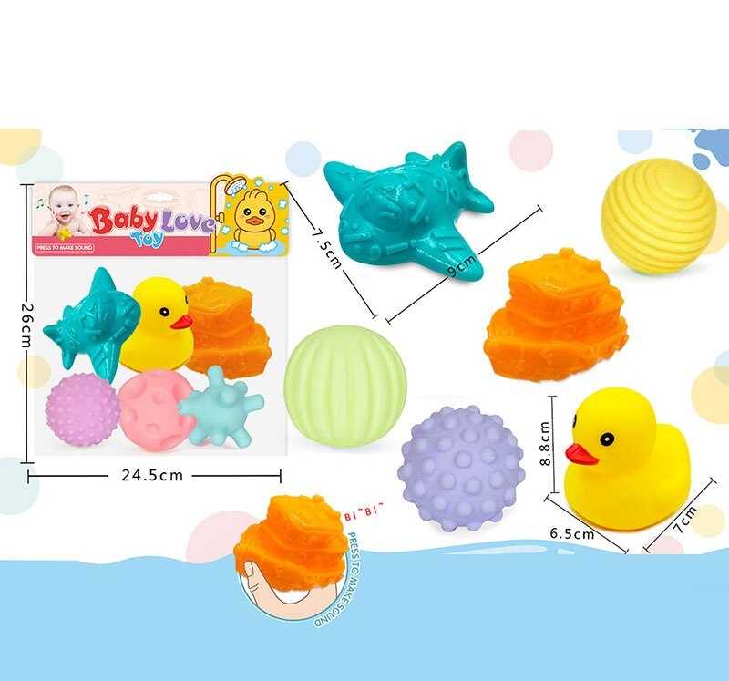 Набір пискавок 916-220 (120/2) 6 штук, середній розмір: 7х6.5х8.8, в пакеті