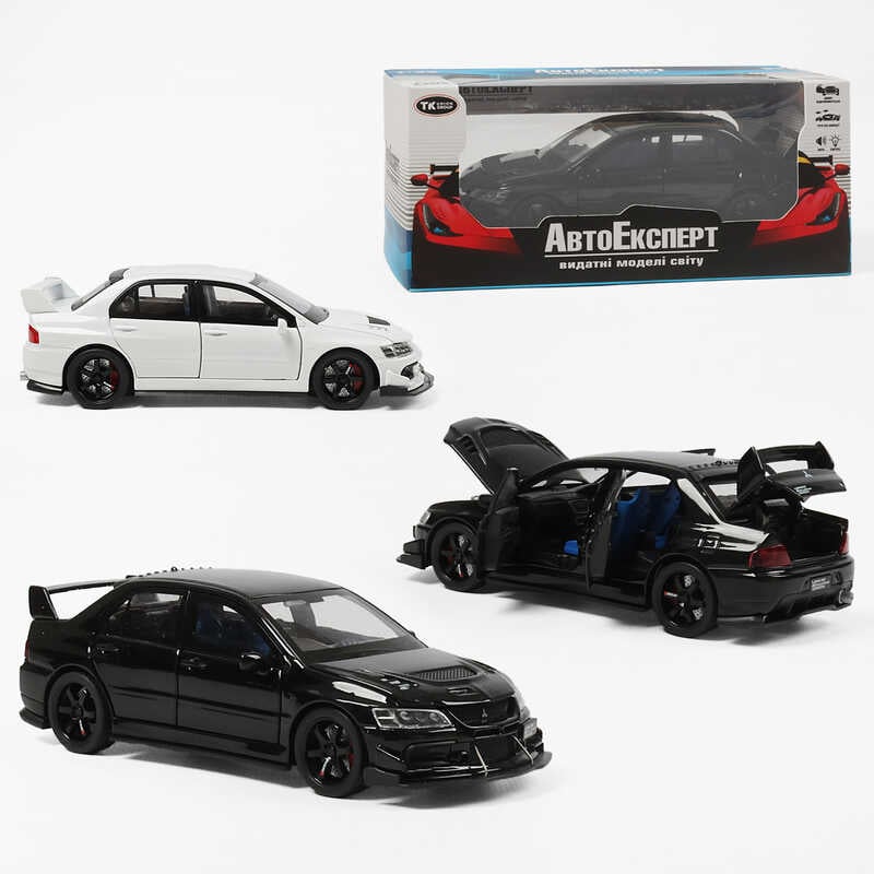 Машинка 82501 (48/2) "Авто Експерт", 2 види, металопластик, 1:32, звук, світло, інерція, відкриваються двері, в коробці