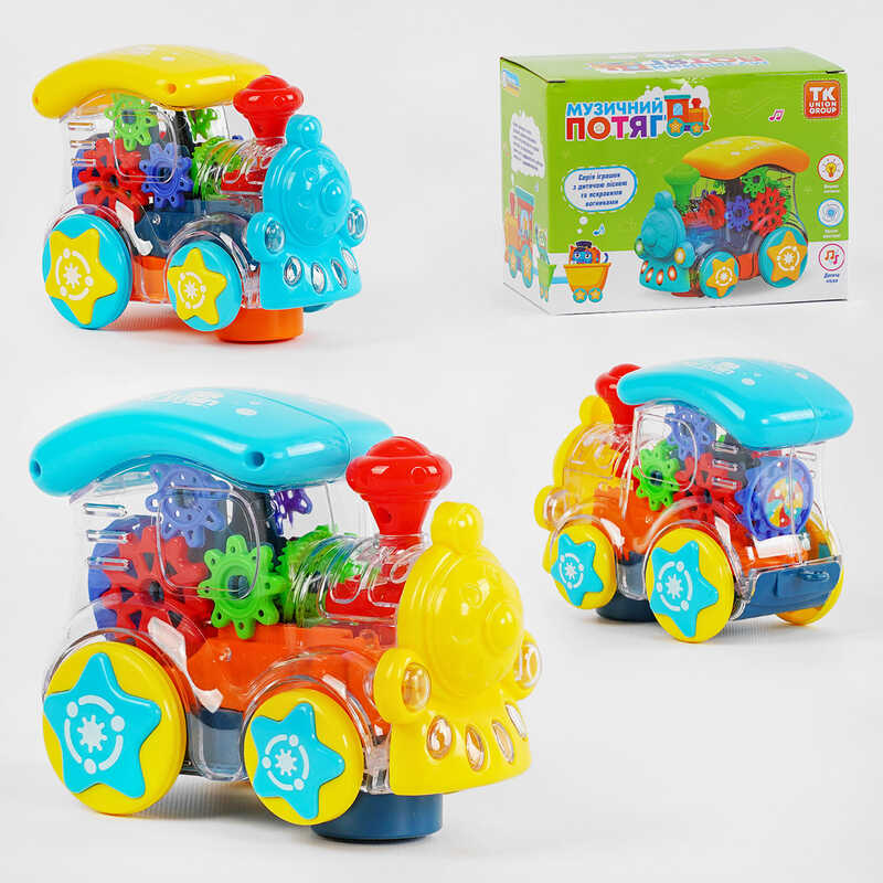 Розвивальний потяг 92977 (72) “TK Group”, ОЗВУЧУВАННЯ УКРАЇНСЬКОЮ МОВОЮ, вільний хід, підсвічування, у коробці