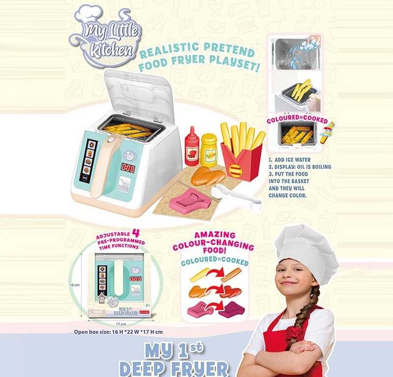 Фритюрниця 7 GT 02 (48/2) підсвічування, звук, продукти змінюють колір, аксесуари для гри, в коробці