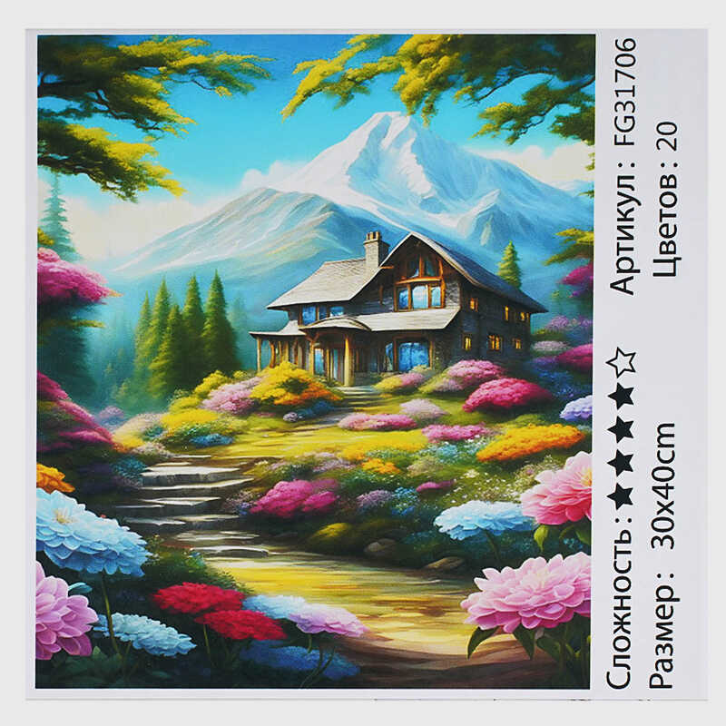 гр Картина за номерами FG 31706 (30) "4FUN Game Club", 30х40 см, в коробці