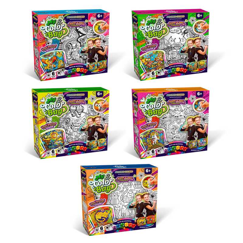 гр Сумка-розмальовка MINI "My Color Bag" mСОВ-01-01,02,03,04,05 U укр. (5) "Danko Toys" ВИДАЄТЬСЯ МІКС ВИДІВ