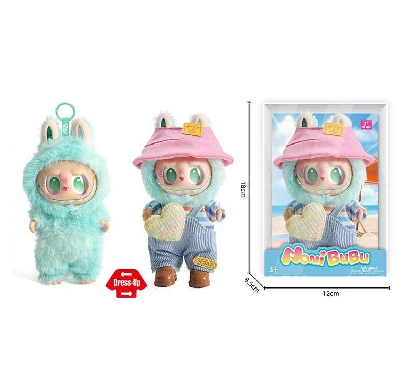 М`яка іграшка-брелок YF 004 J (120/2) герой, гумовий, висота 17 см, металеве кільце, знімний одяг, рухомі ручки та ніжки, капелюшок, в коробці