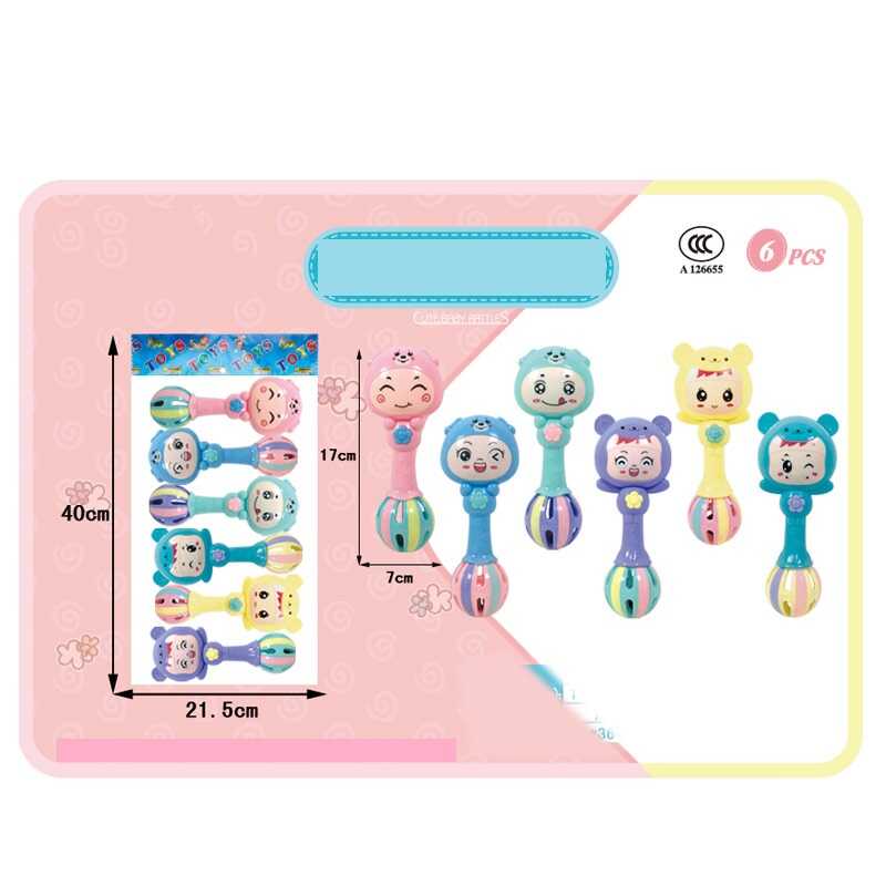 Набір брязкалець 929-50 A (72/2) 6 штук, у пакеті