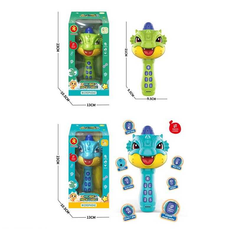 Мікрофон HD 825 (72/2) 2 кольори, акумулятор 3.7 V, музика, зміна голосу, підключення bluetooth, роз’єм для навушників, озвучування іспанською, в коробці