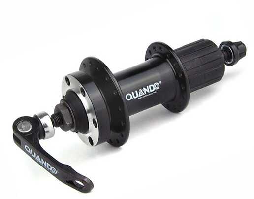 Втулка задня Quando KT-TD4R (50) 32H під диск QR 145mm, 8/9 шв. під ексцентрик алюмінієва, чорна