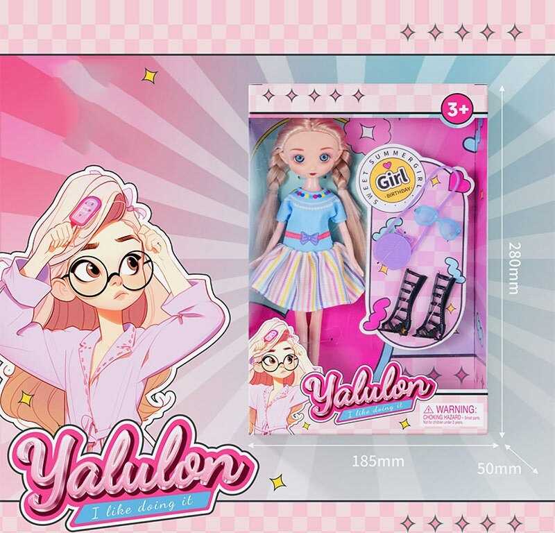 Лялька YL 611-1 (96/2) висота: 24 см, імітація скляних очей, аксесуари, взуття, в коробці