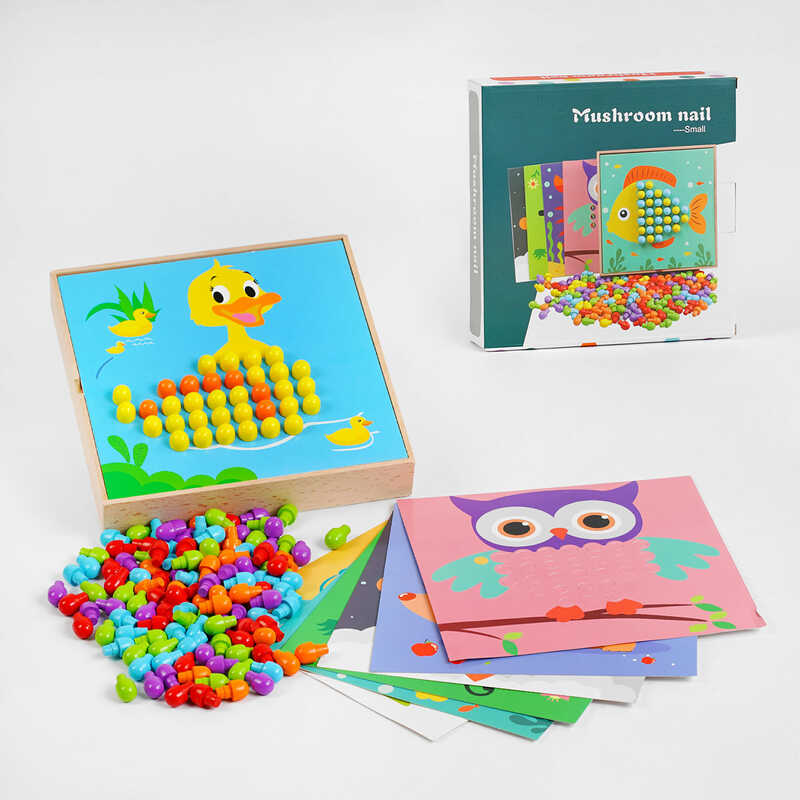 Мозаїка дерев’яна C 57601 (32) 9 карток, в коробці