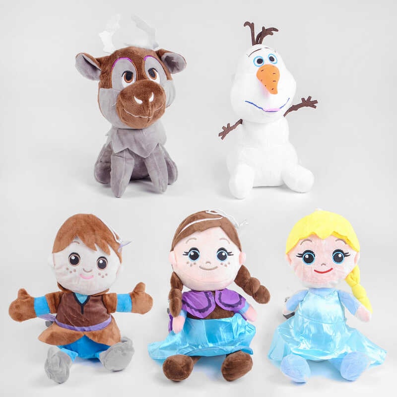 М'яка іграшка С 50625 (420) "Казкові персонажі", ВИДАЄТЬСЯ МІКС ВИДІВ, 5 видів, 27см, з присоскою