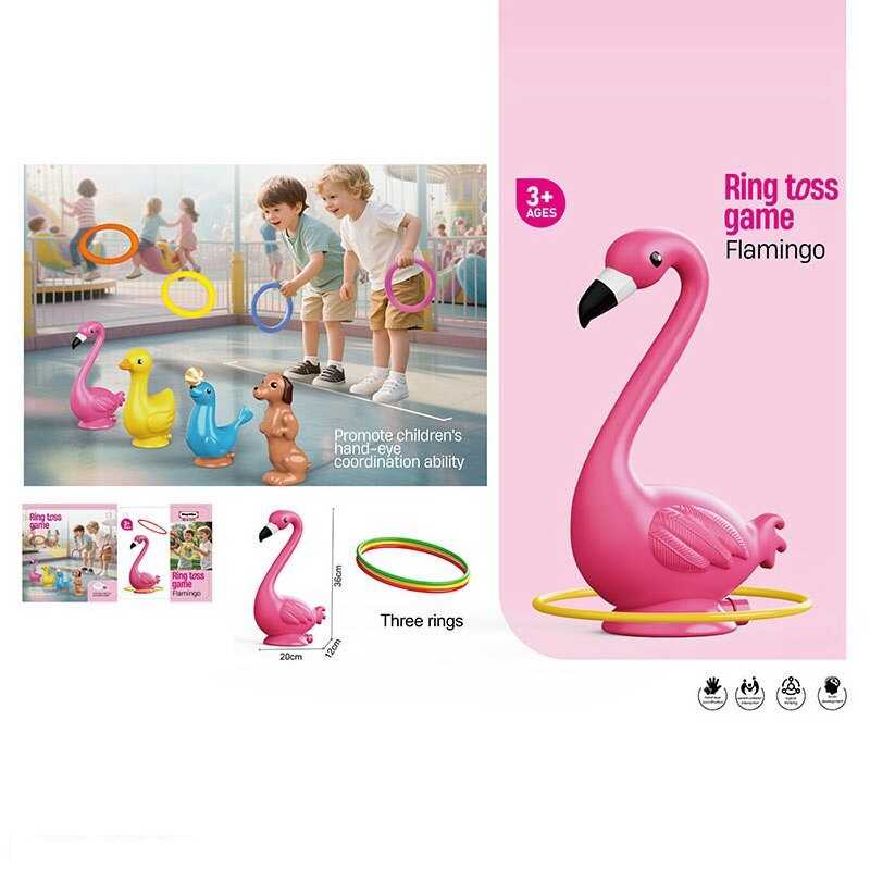 Кільцекид A-1 V 01 (48) “Фламінго”, 23х13х35 см, 3 кільця, в сітці