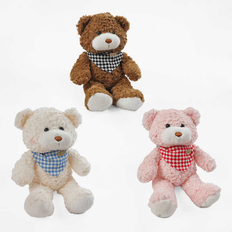 М`яка іграшка M 18479 (100) 3 кольори, “Ведмедик”,  розмір - 27 см, ВИДАЄТЬСЯ ТІЛЬКИ МІКС ВИДІВ