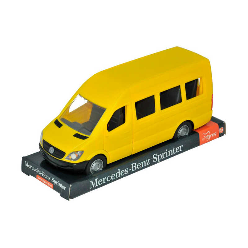 гр Автомобіль "Mercedes-Benz Sprinter" 39716 (6) "Tigres", "Пасажирський" ЖОВТИЙ, масштаб 1:24, рухомі елементи, в плівці