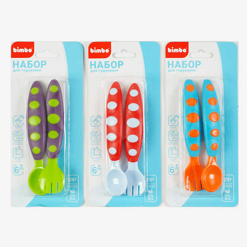 гр Набір для годування C 63881 (192) "Bimbo", 3 види, на листі, ВИДАЄТЬСЯ ТІЛЬКИ МІКС ВИДІВ