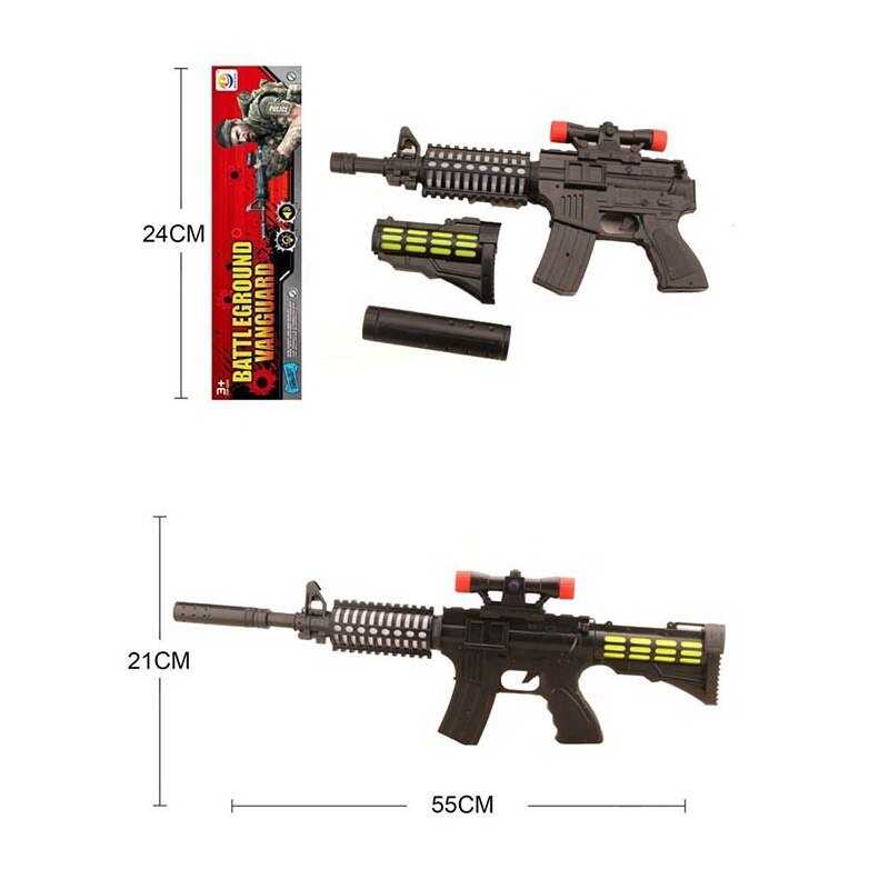 Автомат BL 158 (120/2) звук, підсвічування, лазерний приціл, у пакеті