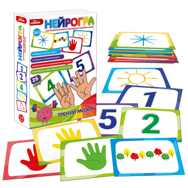 гр Гра розвиваюча ME5032-26 "Нейрогра" набір розвиваючих карток (5) "Ludum"