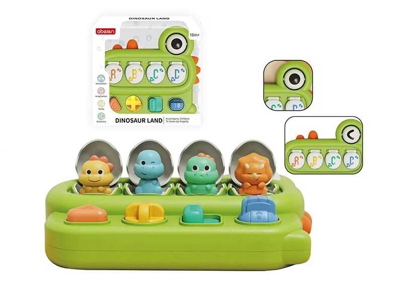 Розвиваюча гра 52058-1 (28) “Крокодил”, брязкальце, кнопки, в коробці