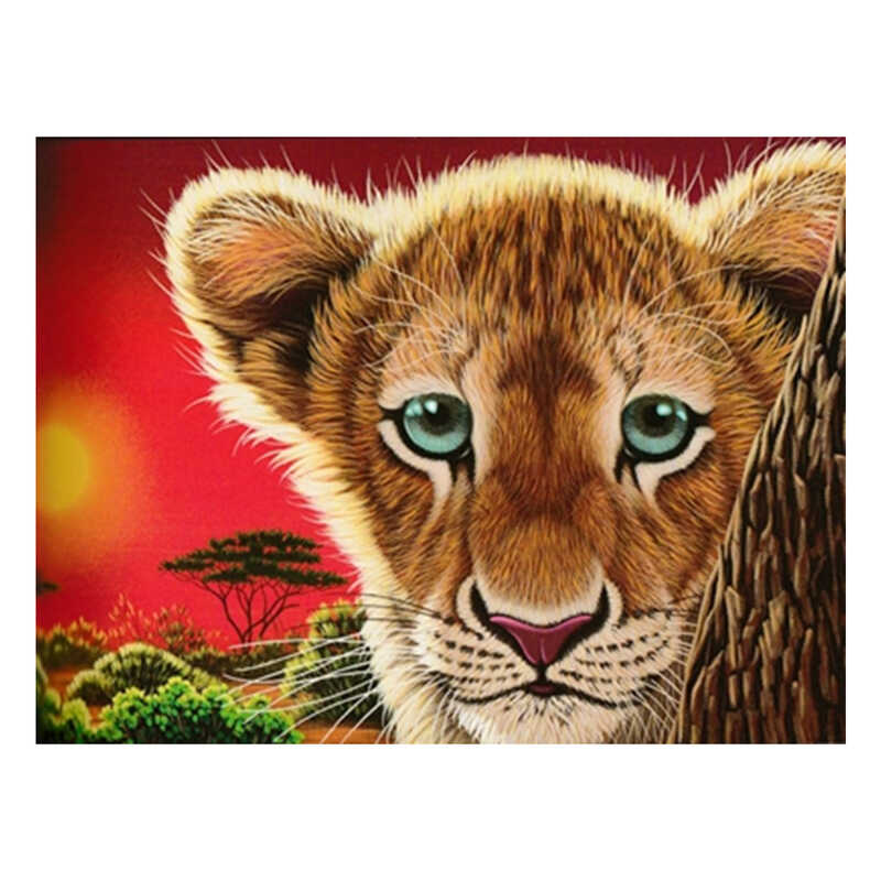 Алмазна мозаїка JS 24673 (50) "TK Group", "Тварини", 30х20 в коробці