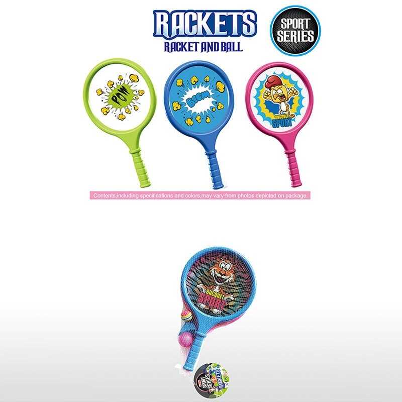 Набір ракеток 9903 A (60) 2 ракетки, пластиковий каркас, волан, м’яч, в сітці, ВИДАЄТЬСЯ МІКС ВИДІВ