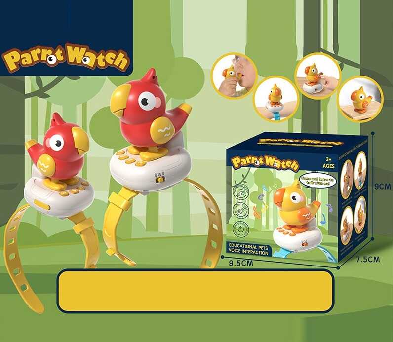 Інтерактивний браслет 2024-1/2/3 (96) “повторюшка”, звуки тварин, мелодії, свисток, рухається, мотузочка на шию, знімний браслет, в коробці