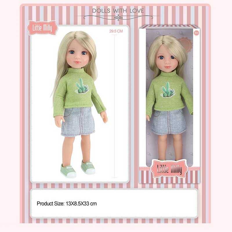 Лялька 91095 H (60/2)  висота: 30 см, прошите волосся, знімний одяг та  взуття, рухомі кінцівки, в коробці