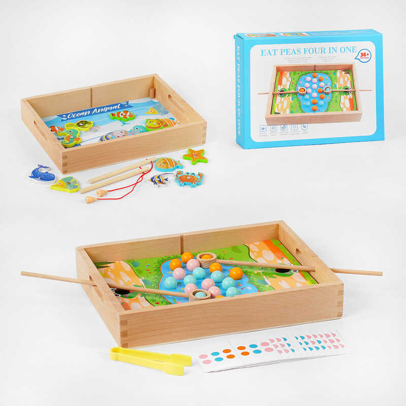 Логічна гра С 57642 (24) 2в1, магнітна риболовля, сортер, в коробці