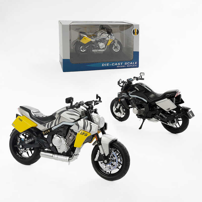 Мотоцикл металопластиковий M 12-14 B (48/2) 2 види, звуки, підсвічування, гумові шини, рухливі елементи, підставка, в коробці