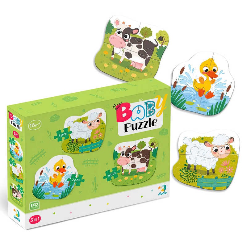 гр Пазл 3 в 1  "Свійські тварини" 300393 (48) "Dodo"