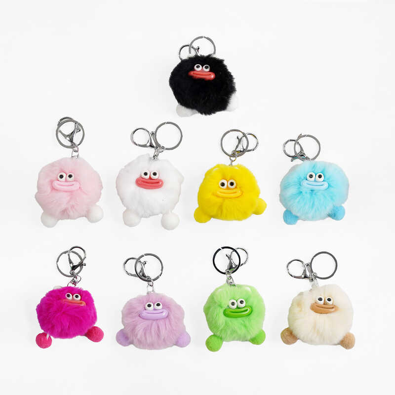 Брелок M 17955 (600)  ЦІНА ЗА 1 ШТУКУ, висота - 7 см, текстиль, кільце, карабін