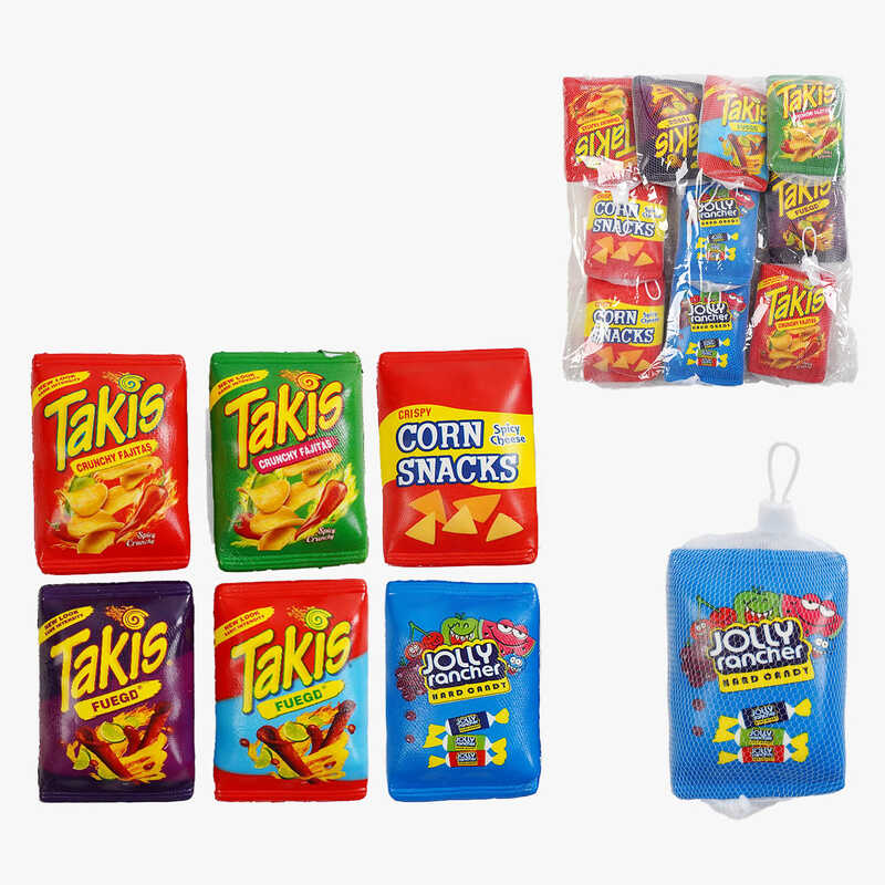 Антистрес-сквіш C 70642 (50) ЦІНА ЗА 12 ШТУК В УПАКОВЦІ,  8.5х2х12.5 см, сквіш, ароматизований,  в пакеті