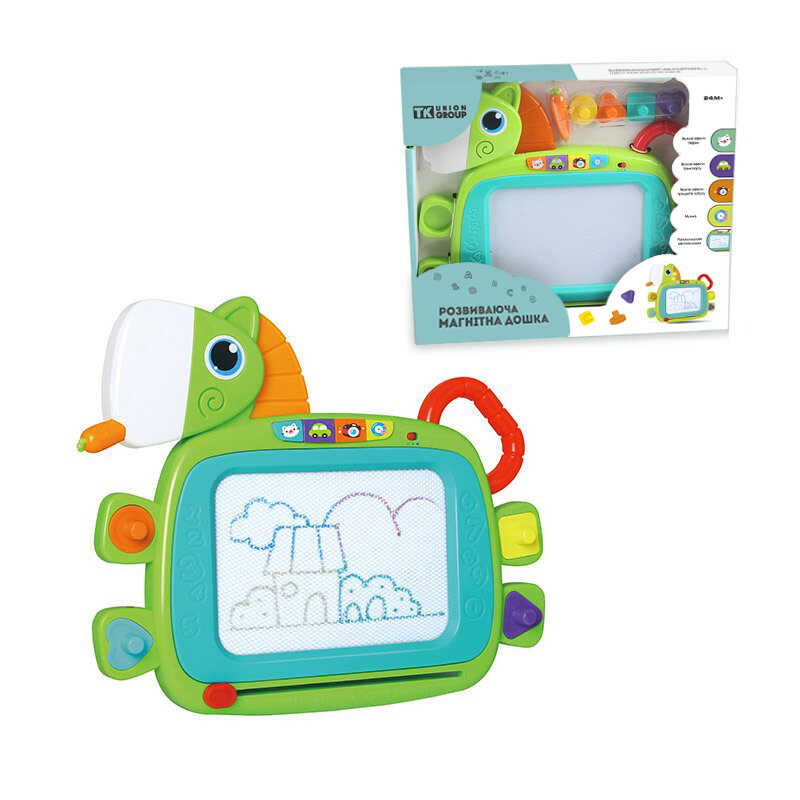 Дошка для малювання ТК 3131 (12/2) "TK Group", КОЛЬОРОВА, світлові та звукові ефекти, зі штампами, в коробці