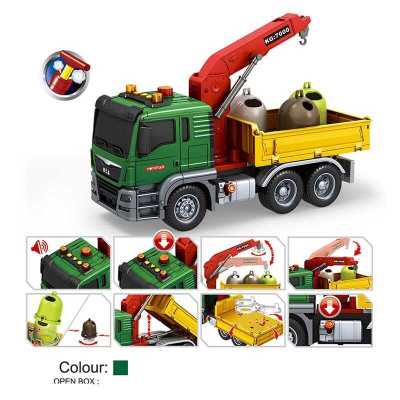 Спецтехніка 666-61 T (18) “Вантажівка”, інерція, звуки, підсвічування, гумові шини, рухливі елементи, помпова система, в коробці