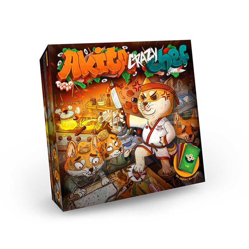 гр Настільна гра "Akita Crazy Chef" G-ACC-01-01 (10) "Danko Toys", опис укр\рос мовами