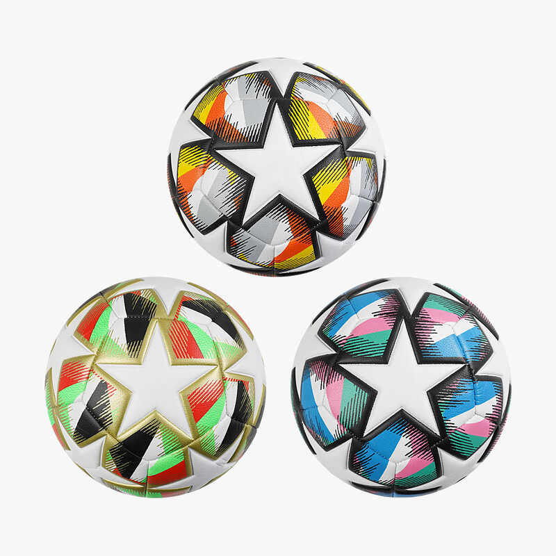 М'яч футбольний C 63401 (50) 3 види, вага 400 - 420 грамів, матеріал PU, балон гумовий з ниткою, ВИДАЄТЬСЯ ТІЛЬКИ МІКС ВИДІВ