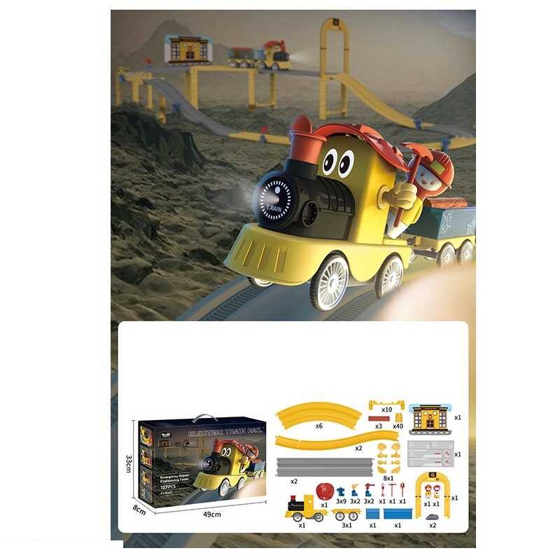 Залізниця 517 (12) звук, підсвічування, станція, дорожні знаки, в коробці