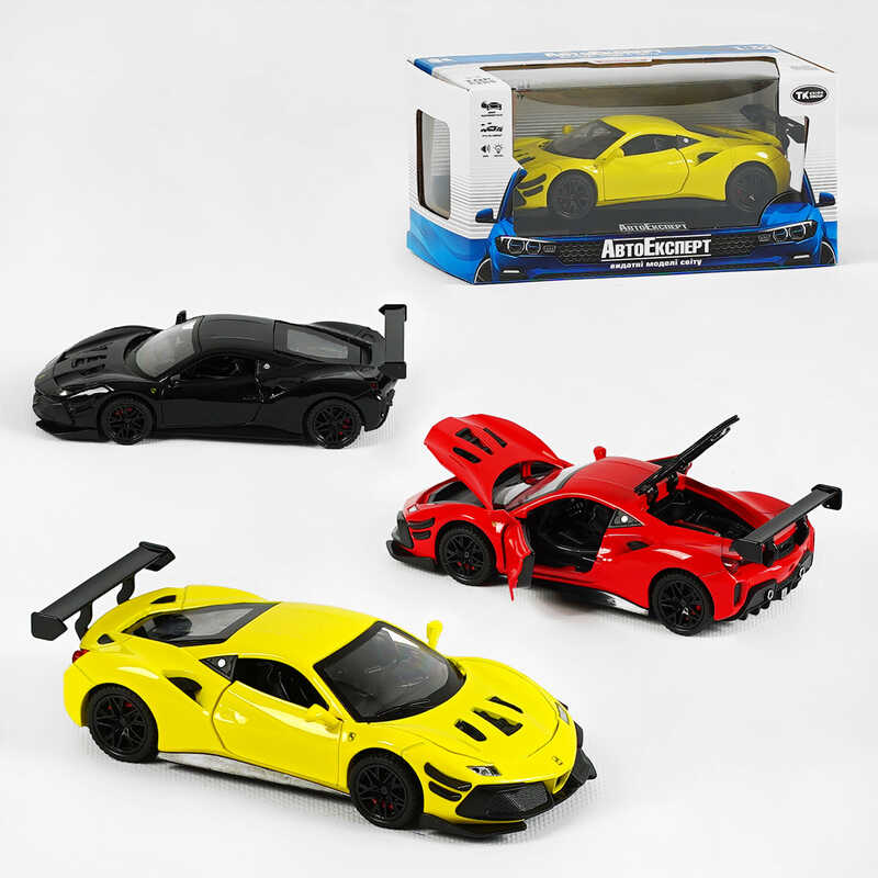 Машинка 36003 (48) "Авто Експерт", 3 кольори, металопластик, 1:32, звук, світло, інерція, рухомі елементи, в коробці, МІКС ВИДІВ