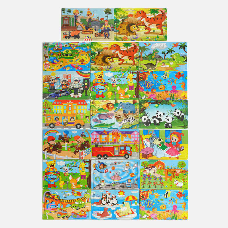 Пазли С 63416 (400) дерев'яні, 30 елементів, у плівці, ВИДАЄТЬСЯ ТІЛЬКИ МІКС