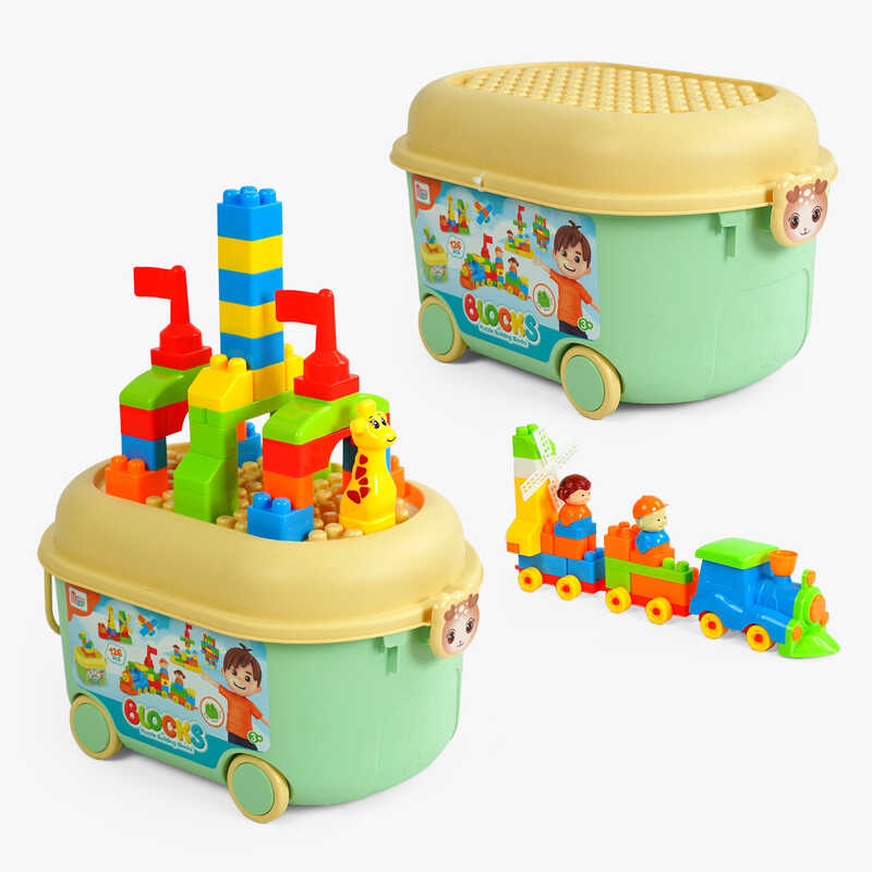 Конструктор 3832 (12/2) 126 деталей, наліпки, у валізі