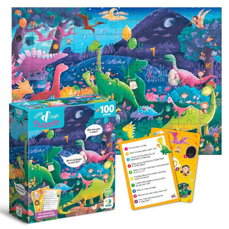 гр Пазл "Шукай та знаходь. Країна динозаврів" 300669 (24) "DoDo"