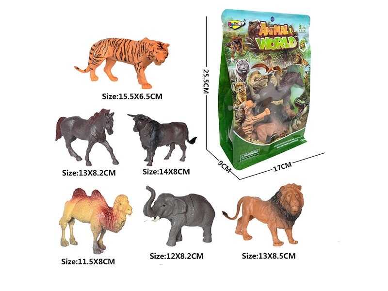 Набір тварин NY 206 B (120/2) “Дика природа”, 6 фігурок, в коробці