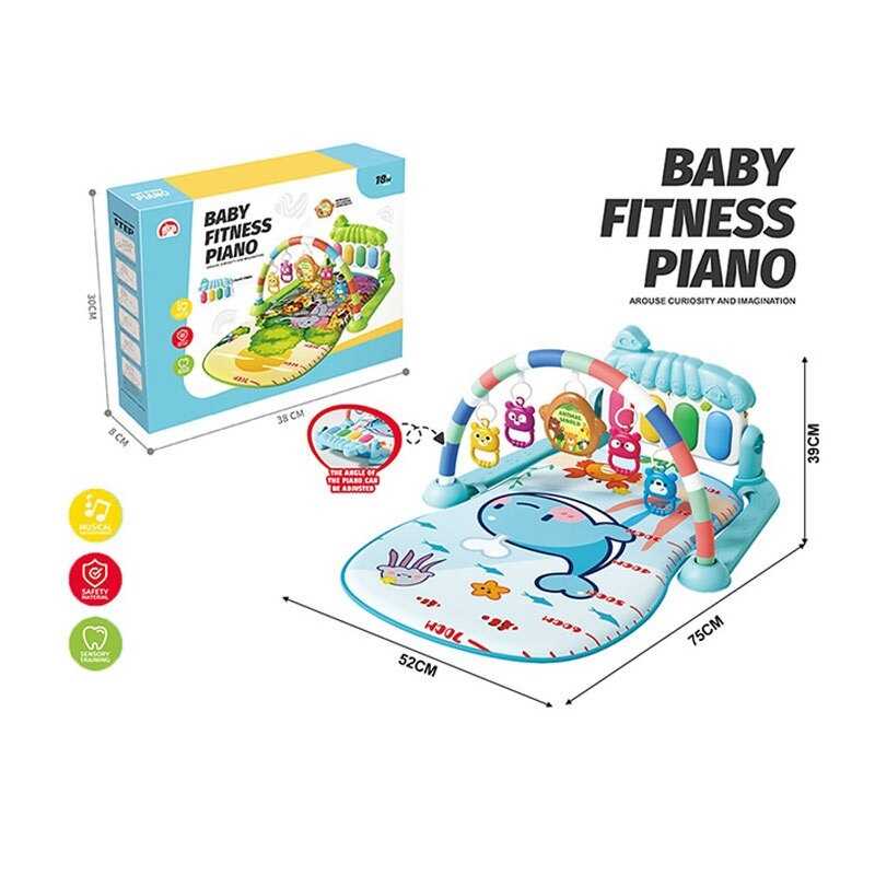 Килимок 688-23 (36) піаніно, мелодія, підсвічування, 4 брязкальця, в коробці