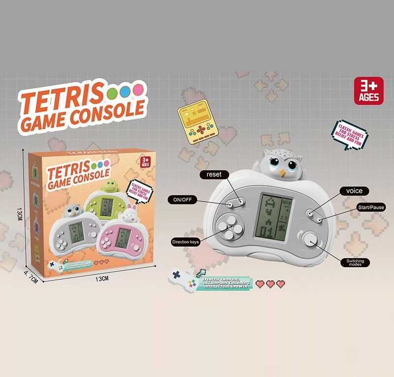 Тетрис BY 6047-4 (120/2) регулювання гучності, класичні ігри, звук, на батарейках, рівні складності, в коробці